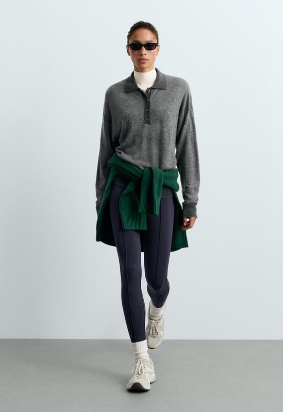 OYSHO LEGGING ATé AO TORNOZELO WARM 70 CM NERVURA купить с доставкой.