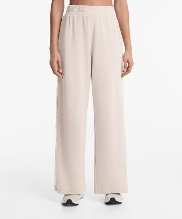 OYSHO Широкие брюки с кнопками на лампасах, из мягкой ткани с модалом