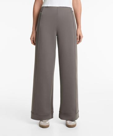 OYSHO Широкие брюки с эффектом неопрена