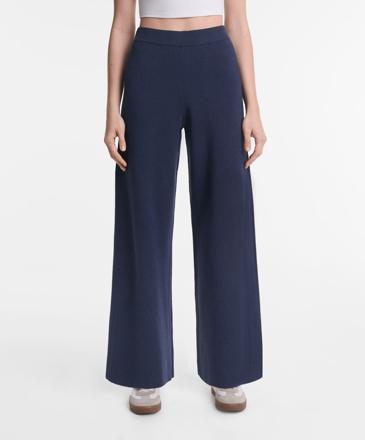 OYSHO Трикотажные прямые брюки со вставкой в рубчик по бокам