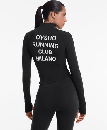 OYSHO RUNNING CLUB MILANO LIGHT WARM TECHNICAL JACKET WITH SEAMS