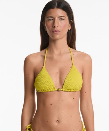 OYSHO Топ бикини с треугольными чашками из жаккардовой ткани