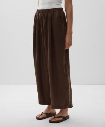 OYSHO Короткие брюки-бананы из 100%-го льна купить с доставкой.