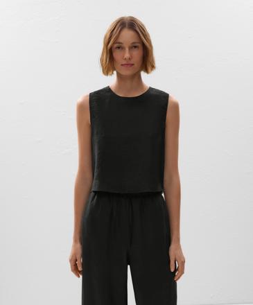 100% linen sleeveless top