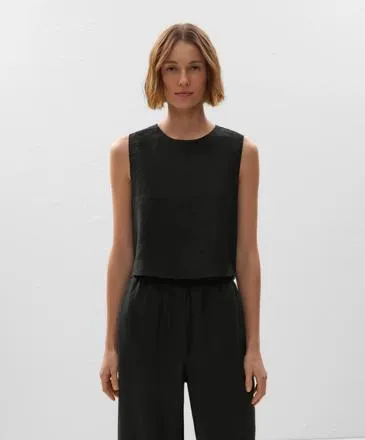 100% LINEN SLEEVELESS TOP