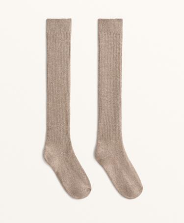 Гольфы с 21% кашемира и 14% шерсти