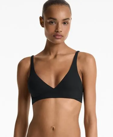 Топ бикини халтер из ткани пике на запахе- Заказать в России