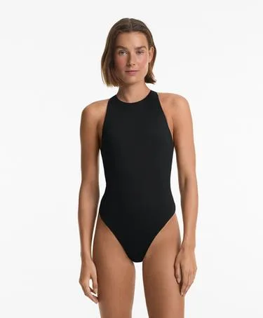 Купальник халтер с перекрестными бретелями сзади- Заказать в России