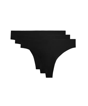 OYSHO 3 незаметных под одеждой трусов танга из смесового полиамида