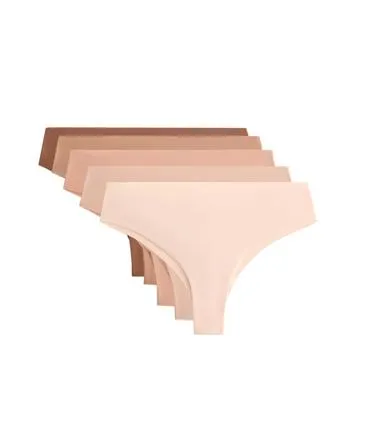 5 PANTONE™ POLYAMIDE BLEND INVISIBLE BRAZILIAN BRIEFS