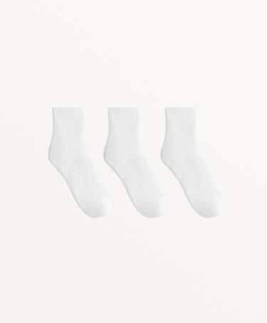 OYSHO 3 пары коротких спортивных носков из смесового хлопка