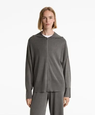 LONG WASHED KNIT JACKET