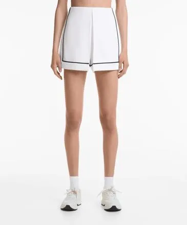 TROUSER SKIRT WITH SOFT-TOUCH MODAL AND PIPING