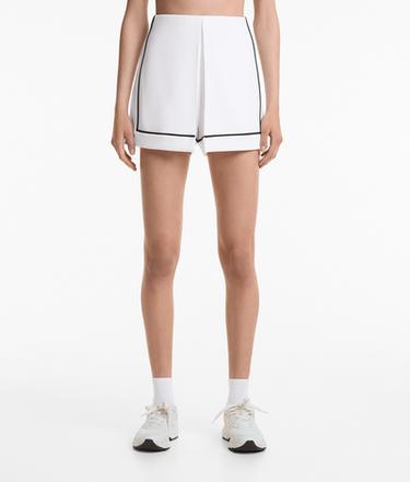 Брючная юбка из модала с мягким на ощупь прикосновением и отделкой- Заказать в России