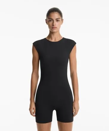 OPEN-BACK COMFORTLUX SHORT JUMPSUIT