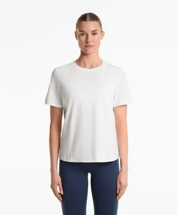 COTTON BLEND SHORT-SLEEVED T-SHIRT
