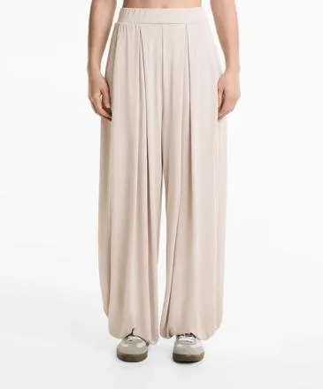 FLOATY MODAL BLEND PUFFED TROUSERS