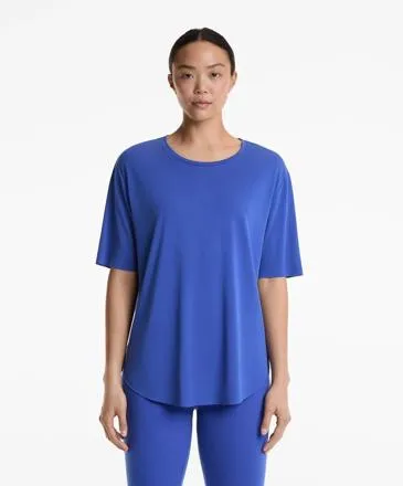 MODAL BLEND SHORT-SLEEVED LONG T-SHIRT
