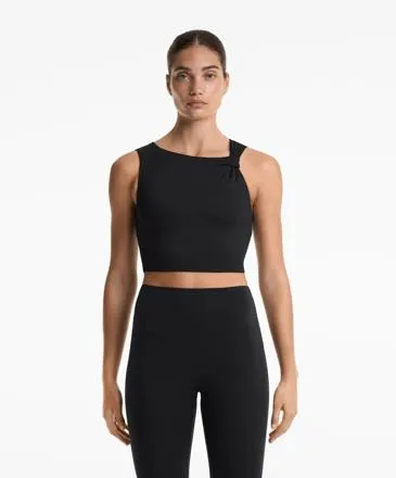 ASYMMETRICAL TWIST COMFORTLUX TANK TOP