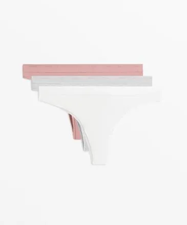3 COTTON BLEND LOGO BRAZILIAN BRIEFS