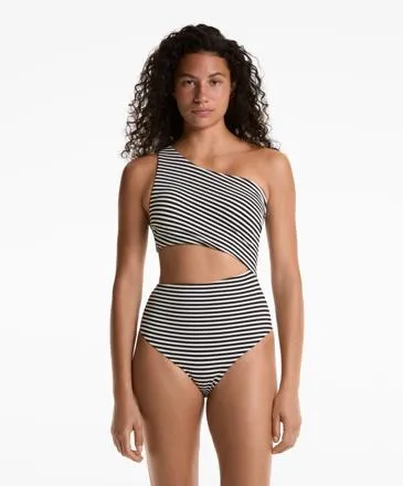 STRIPED ASYMMETRIC TRIKINI