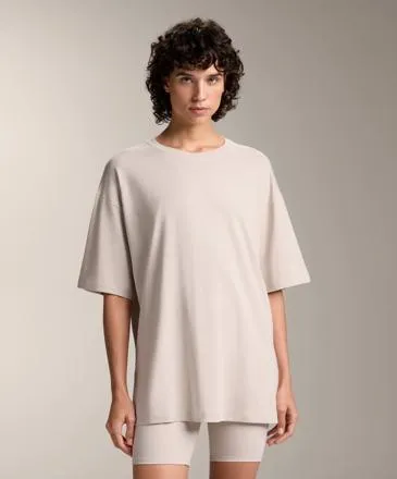 SHORT SLEEVE COTTON BLEND T-SHIRT