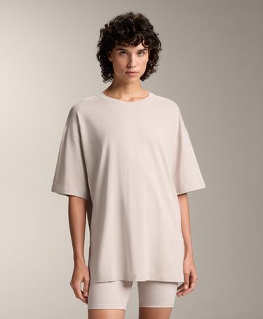 OYSHO Футболка из хлопково-вискозного микса с коротким рукавом