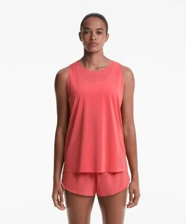 MICROPERFORATED TECHNICAL SLEEVELESS T-SHIRT