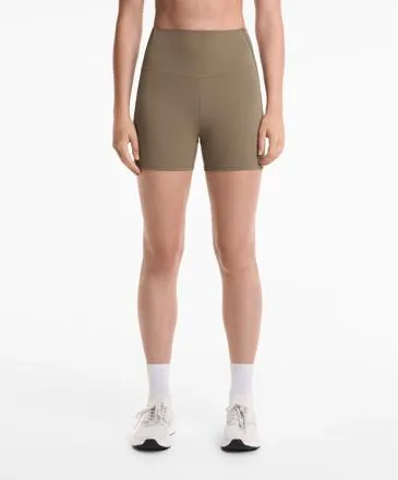 COMFORTLUX HIGH RISE 10CM RIB HOT PANTS