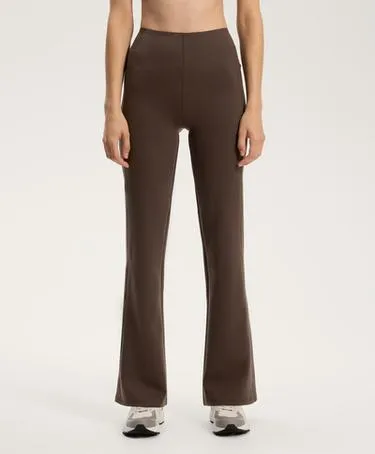 Широкие брюки с высокой талией эффекта неопрена- Заказать в России