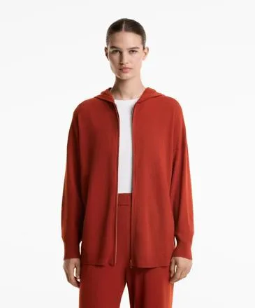 LONG KNIT HOODED JACKET