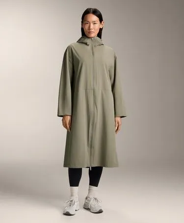 10K водонепроницаемый легкий длинный плащ DARK MINK- Заказать в России