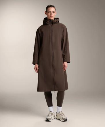 OYSHO 10K водонепроницаемый легкий длинный плащ BROWN купить с доставкой.