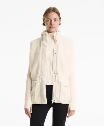 FAUX-SHEARLING GILET