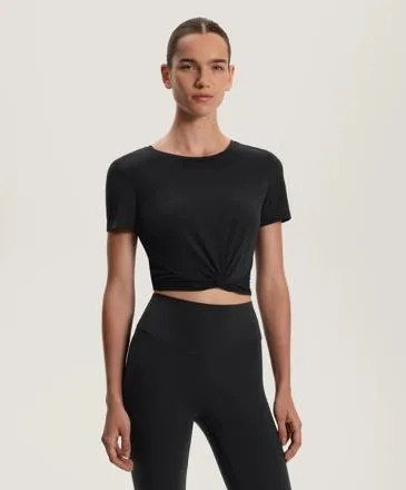 MODAL BLEND SHORT-SLEEVED KNOT T-SHIRT