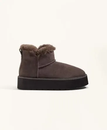 LEATHER PLATFORM BOOT