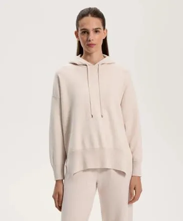LONG KNIT HOODED JUMPER