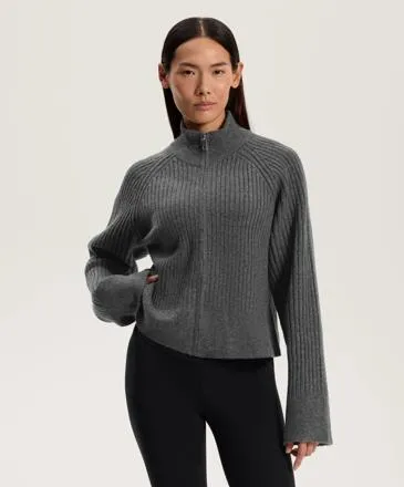 SOFT RIB KNIT JACKET
