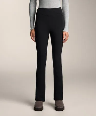 HIGH RISE WARM FLARE TROUSERS WITH POCKETS- Заказать в России