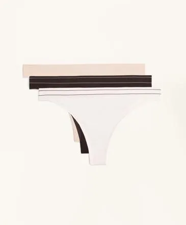 3 SEAMLESS SOFT TOUCH THONGS