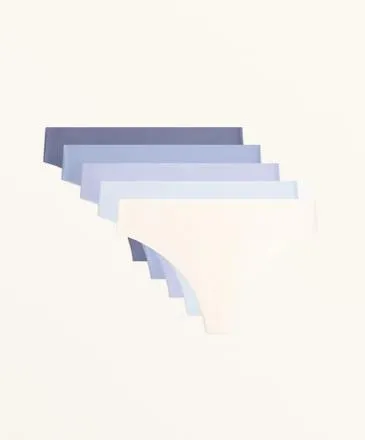 5 POLYAMIDE BLEND INVISIBLE THONGS