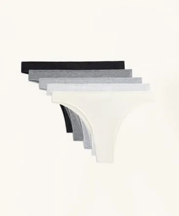 5 RIB COTTON BLEND BRAZILIAN BRIEFS