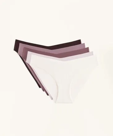 5 INVISIBLE V CUT POLYAMIDE BLEND CLASSIC BRIEFS