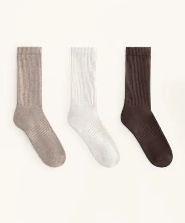3 PAIRS OF CLASSIC COTTON BLEND SPORTS SOCKS