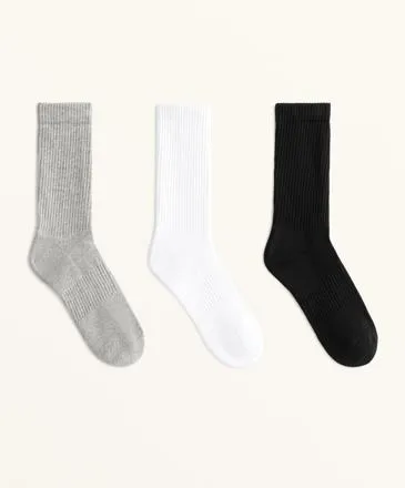 3 PAIRS OF COTTON BLEND CLASSIC SPORTS SOCKS
