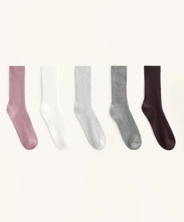 5 PAIRS OF CLASSIC SOCKS WITH COTTON