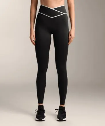 PERFECT-ADAPT ANKLE-LENGTH LEGGINGS WITH CROSSOVER V-CUT WAIST