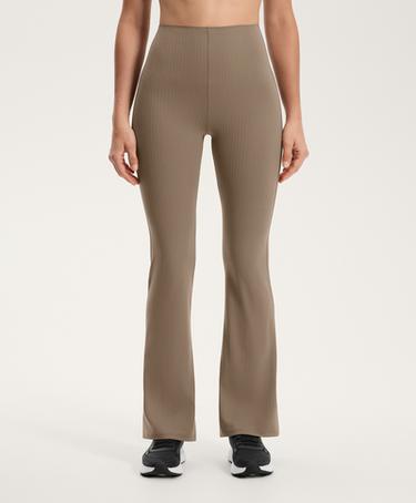 Брюки-клеш с высокой посадкой и контролем корсета полосатые MOCHA- Заказать в России