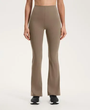 Брюки-клеш с высокой посадкой и контролем корсета полосатые MOCHA- Заказать в России