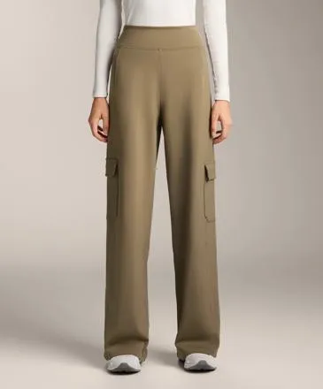 HIGH-RISE WARM CARGO TROUSERS